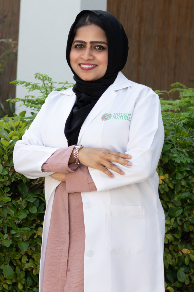 Dr-Naseema-Beegam-Ayurvedic Practitioner-House of Nature Medical Center in abu dhabi